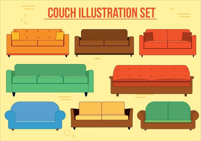 Couch Vector Set