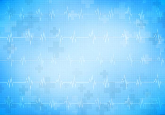 Medical Free Vector Background With Heart Monitor