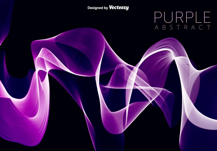 Vector Purple Wave Abstract Background