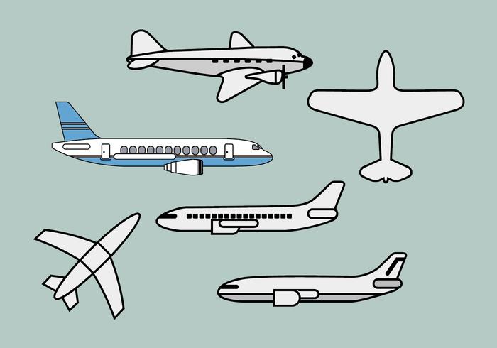 Avion vector illustrations 1 Avion vector illustrations 1