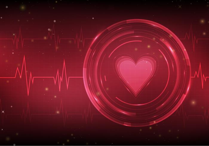 Heart Monitor Free Vector Background