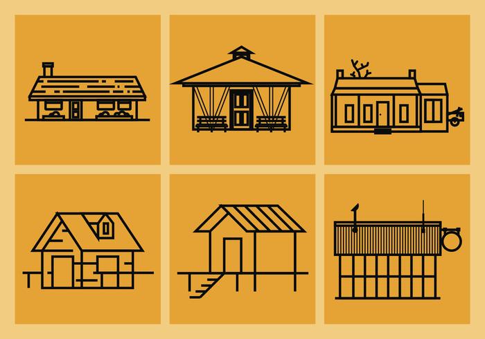 Shack Vector Illustrations Shack Vector Illustrations
