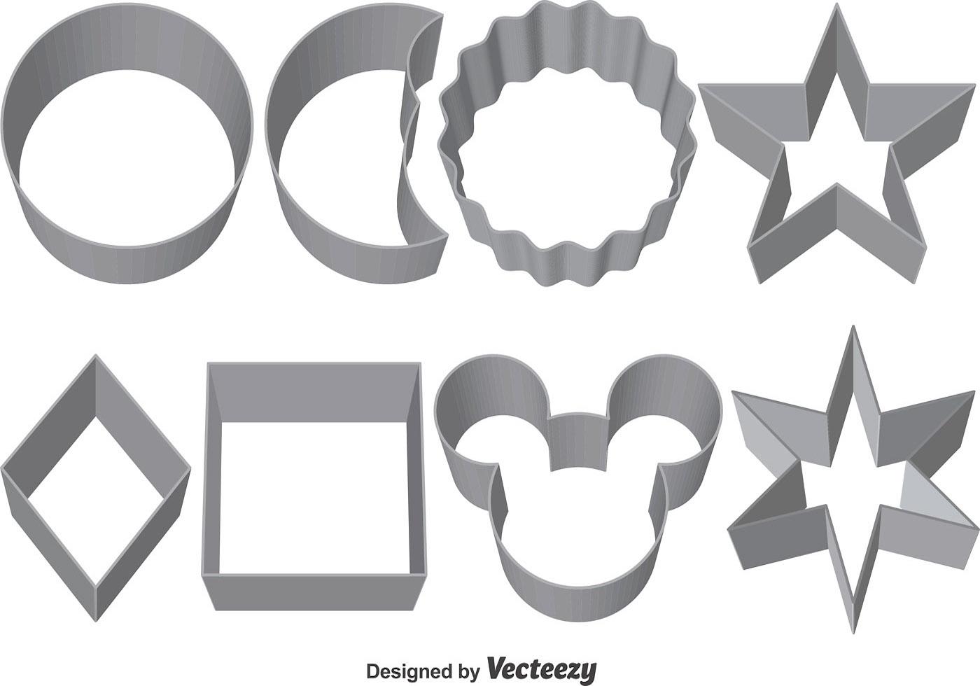 Set Of Vector Cookie Cutters 114041 Vector Art at Vecteezy