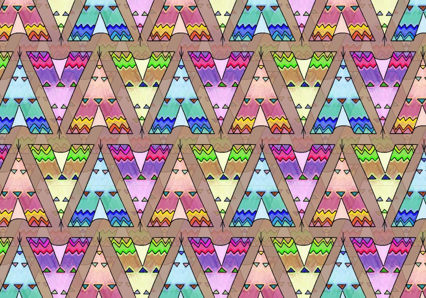 Free Vector Tipi Pattern 114080 Vector Art at Vecteezy