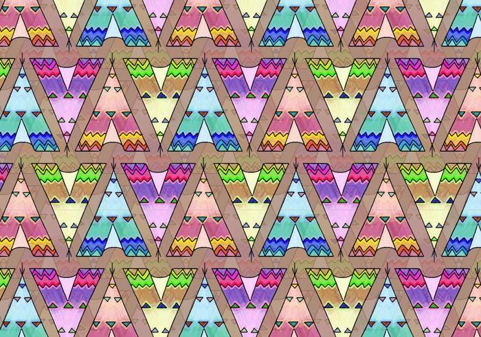 Free Vector Tipi Pattern