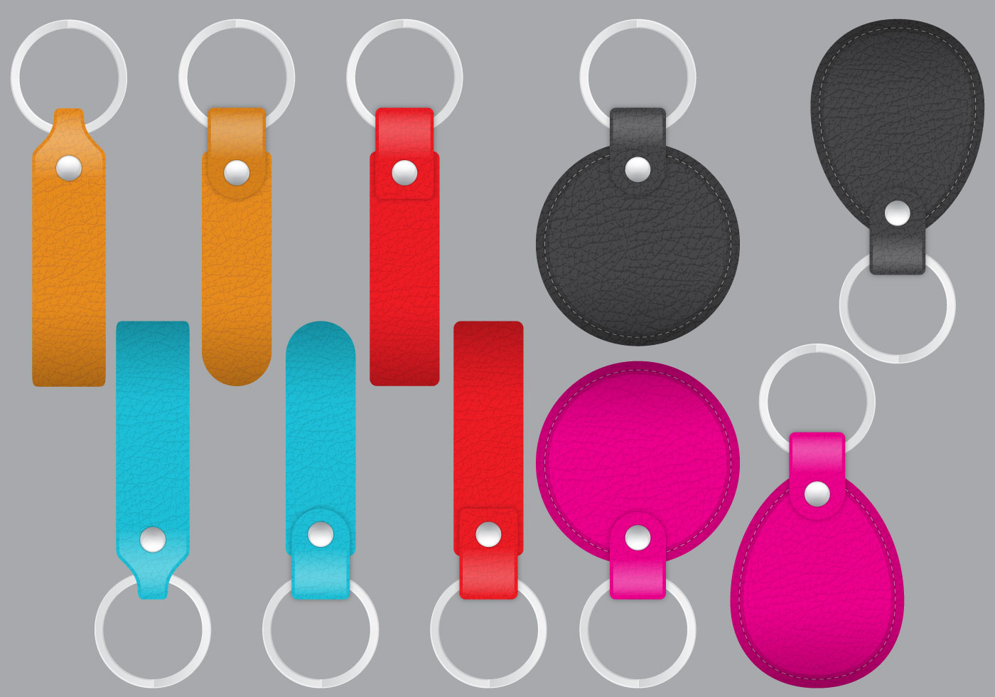 Leather Key Holders 114087 Vector Art at Vecteezy