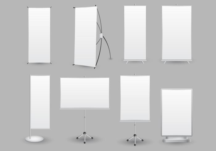 Free Set of Blank Kakemono and Banner Vectors Free Set of Blank Kakemono and Banner Vectors
