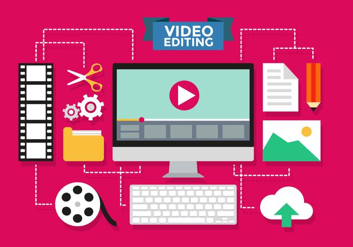 Download Video Editing Infographic Vector Template - Download Free Vectors, Clipart Graphics & Vector Art