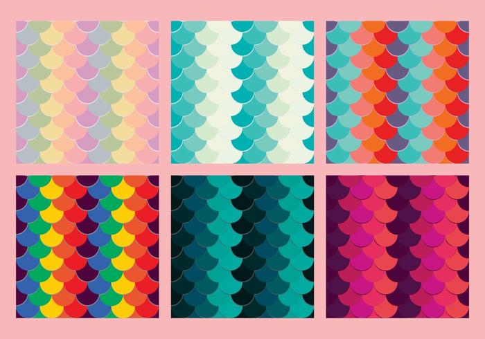 Free Fish Scales Vector Pattern 5