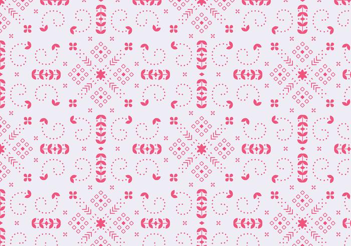 Decorative Floral Red Pattern vector