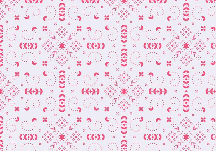 Decorative Floral Red Pattern vector