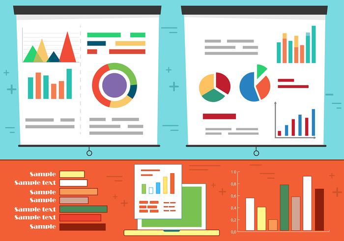 Vector Graphic Pie Charts