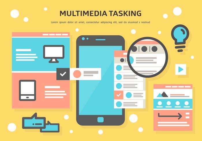 Free Multimedia Tasking Vector 