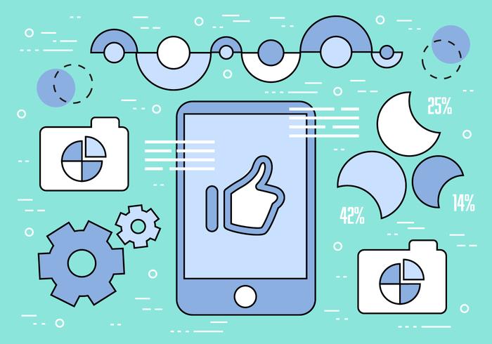 Free Social Media Vector Illustration Free Social Media Vector Illustration