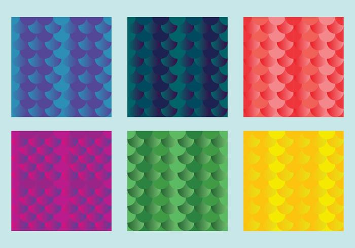 Free Fish Scales Vector Pattern 1