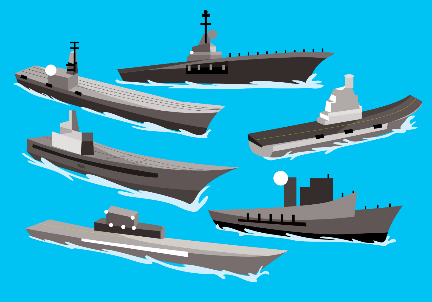 Aircraft Carrier Vector 114203 Vector Art at Vecteezy