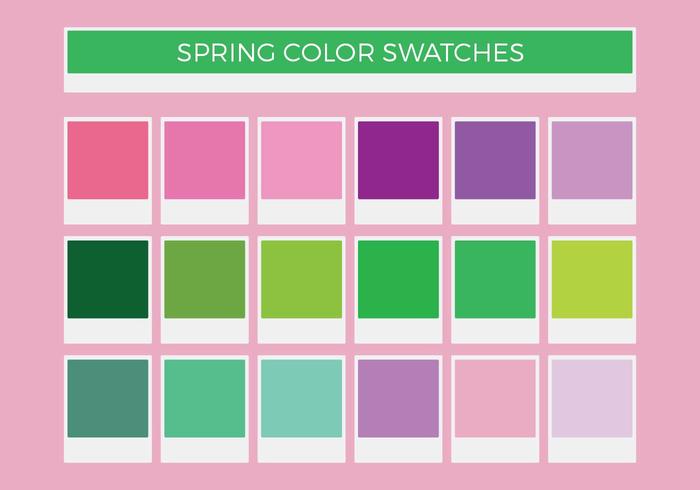 Free Spring Vector Color Swatches