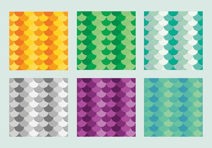 Free Fish Scales Vector Pattern 3