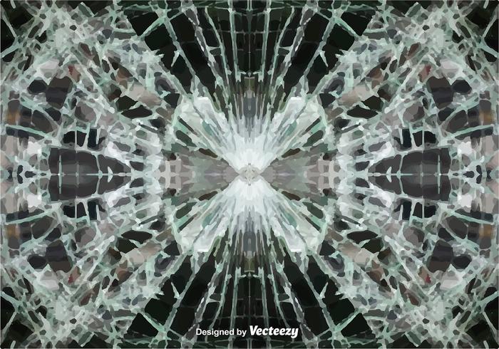 Vector Cracked Glass Background