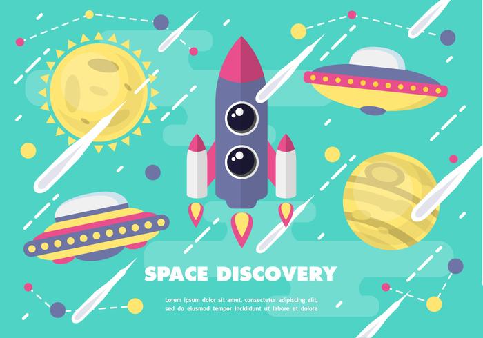 Free Space Discovery Vector Illustration