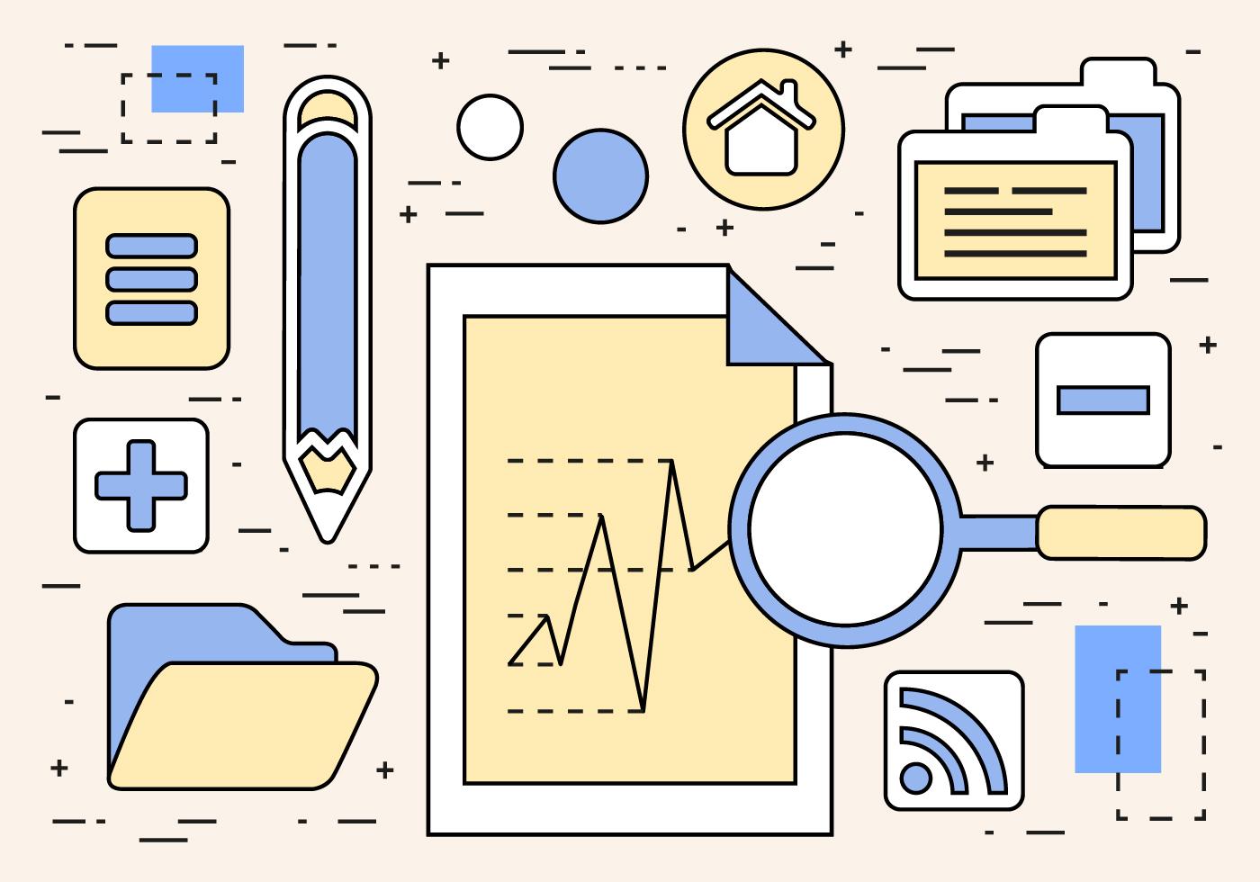 Digital Research Vector Illustration 114241 Vector Art at Vecteezy