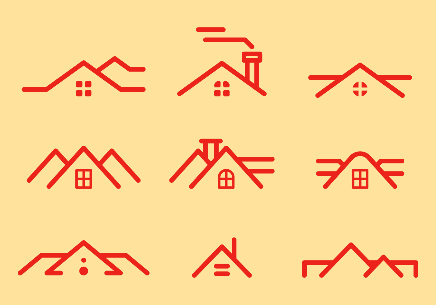 Free Rooftops Vector 1 114249 Vector Art at Vecteezy