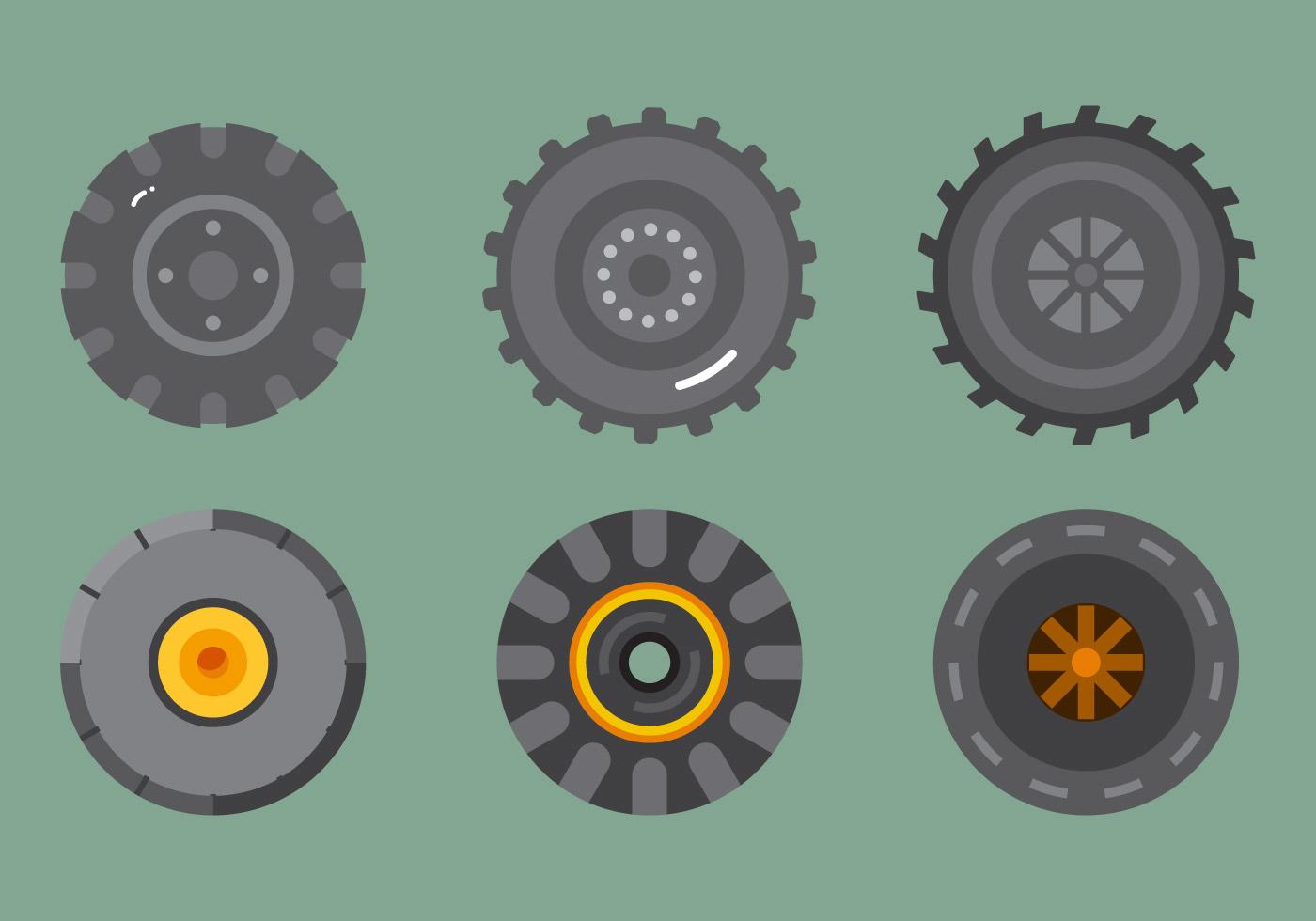 Free Tractor Tire Vector 2 Download Free Vector Art, Stock Graphics