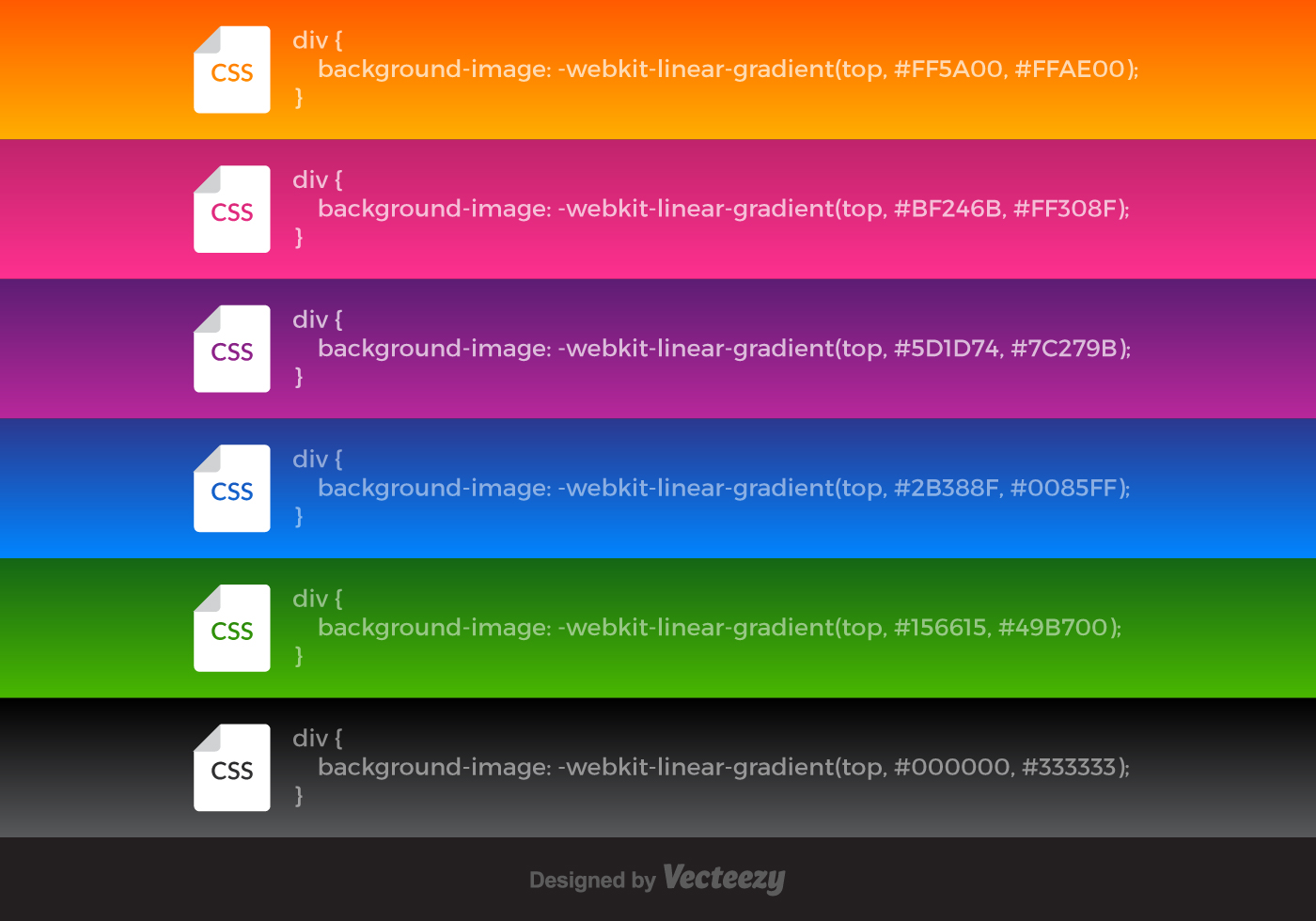 Download Free Vector CSS Linear Gradients - Download Free Vectors ...