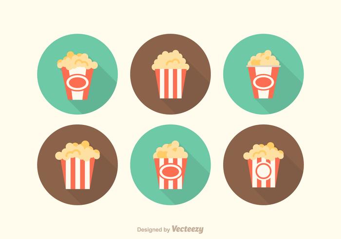 Free Vector Popcorn Box Icons