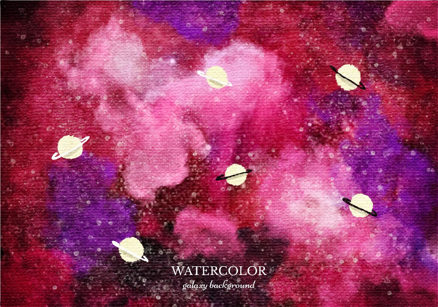 Free Vector Red Watercolor Galaxy Background Download Free