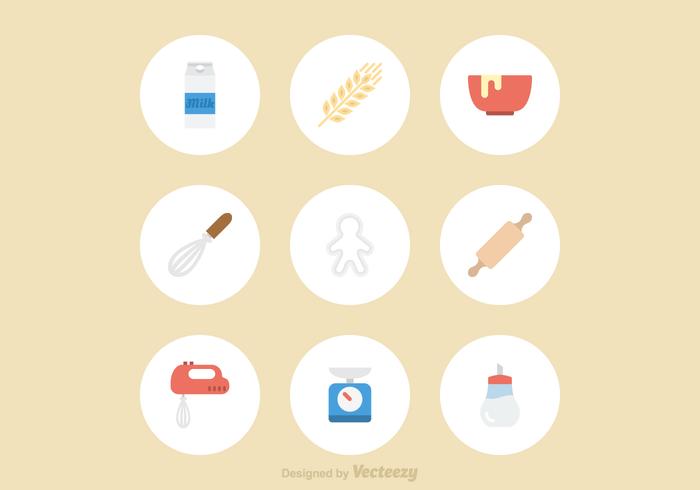 Iconos de vector de hornear gratis