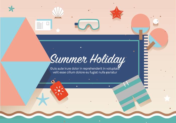 Vector de vacaciones de verano gratis