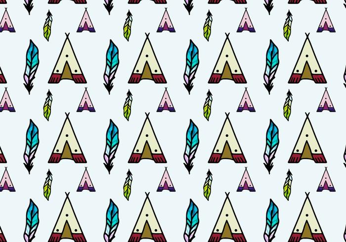 Free Vector Tipi Pattern