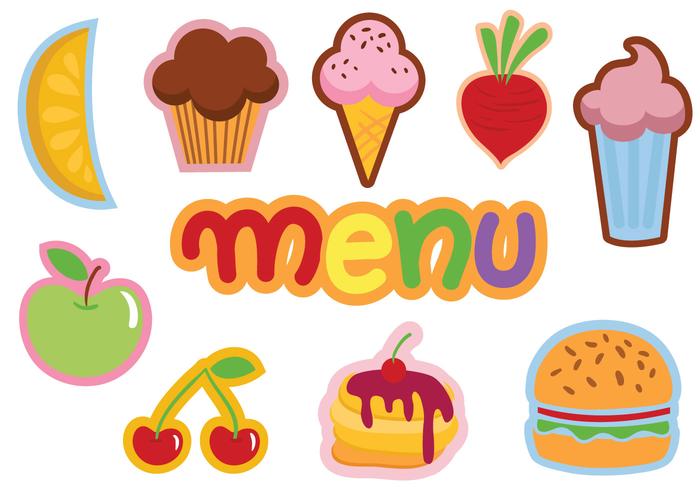 Free Kids Menu Vectors