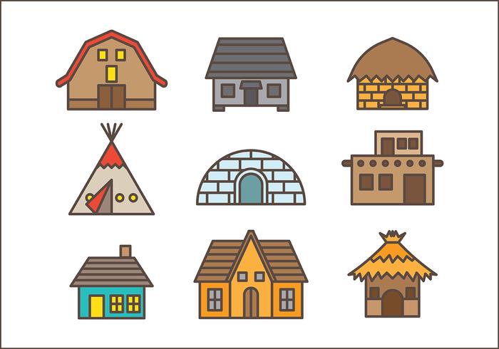 Free Shack Icons Vector Free Shack Icons Vector