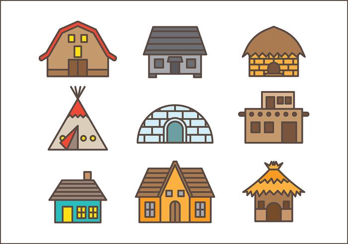 Free Shack Icons Vector