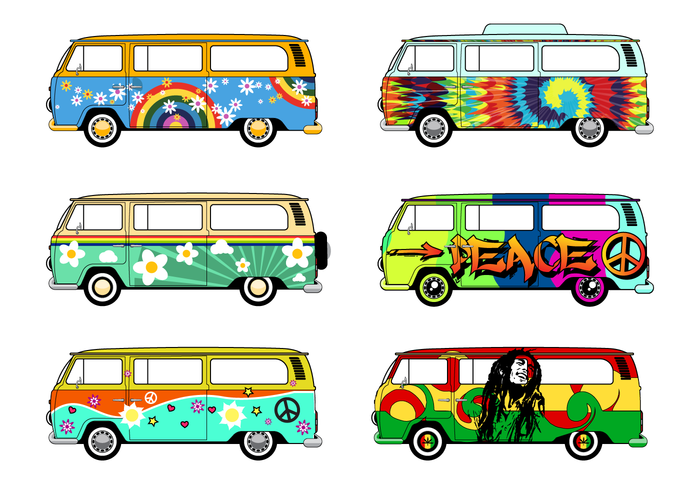 Free Hippie Bus Vector Free Hippie Bus Vector