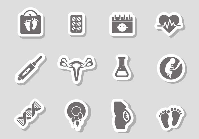 Free Pregnancy Icons Vector 