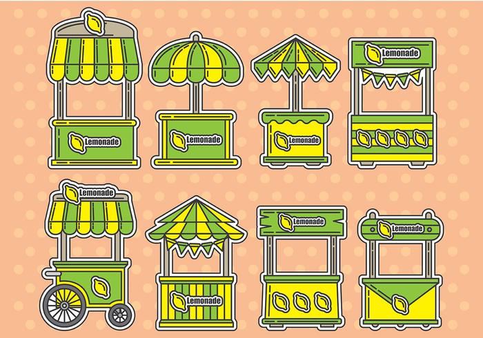 Lemonade stand icons Lemonade stand icons