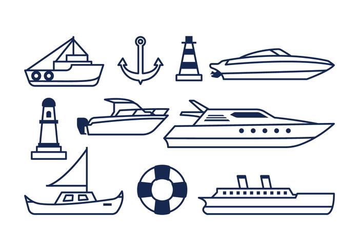 Free Nautical Icons vector