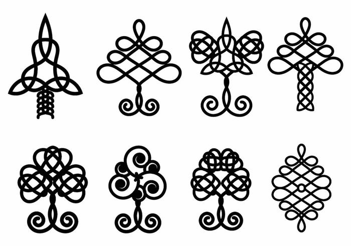 Celtic Tree Vector Set