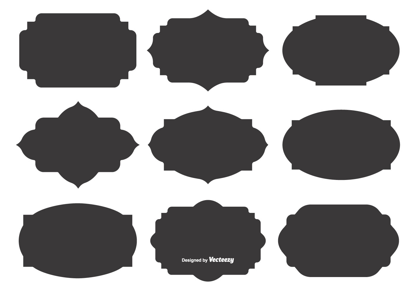 Download Blank Vector Label Shapes - Download Free Vectors, Clipart ...