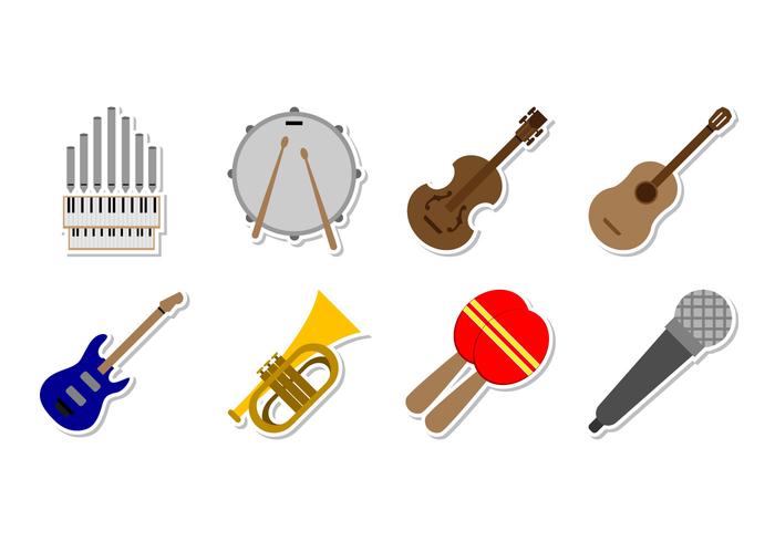 Icono de instrumento de música gratis Vector