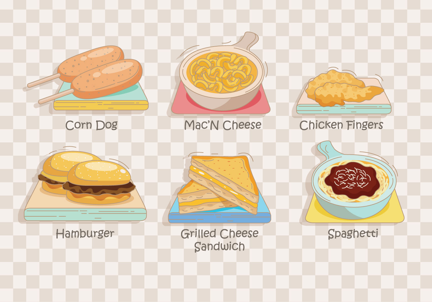 Kids Menu Vector Download Free Vector Art, Stock Graphics & Images