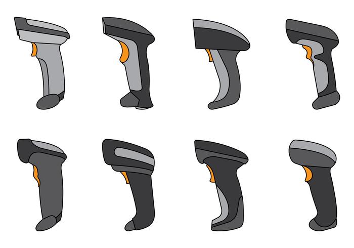 Set Of Barcode Scanner Vector Set Of Barcode Scanner Vector
