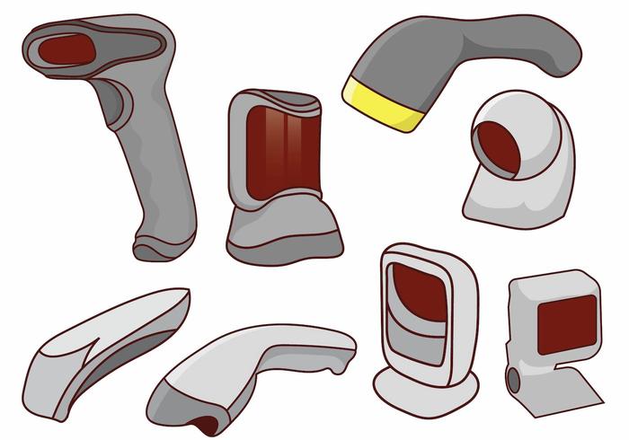 Barcode Scanner Set vector