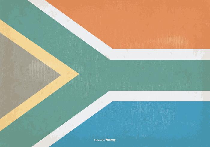 Vintage Flag of South Africa vector