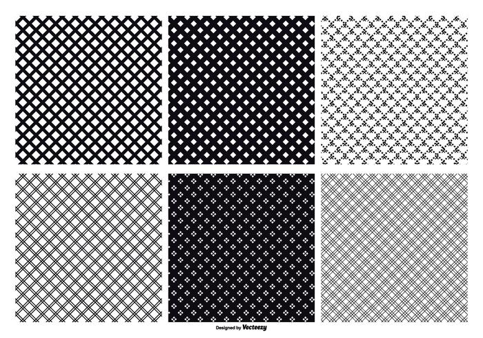 Seamless Crosshatch Vector Patterns