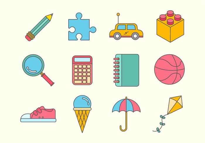Free Kids Stuff Vector Icons Free Kids Stuff Vector Icons