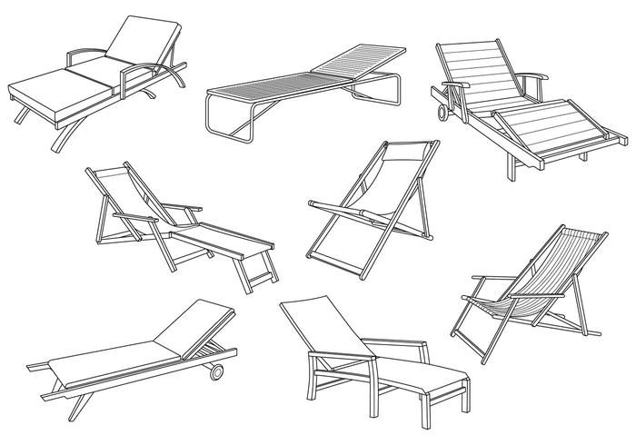 Free Deck Chair Vector Free Deck Chair Vector
